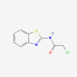 molecular formula C9H7ClN2OS B1298289 N-1,3-benzothiazol-2-yl-2-chloroacetamide CAS No. 3028-02-2