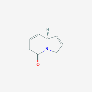 molecular formula C8H9NO B129829 (8aS)-6,8a-dihydro-3H-indolizin-5-one CAS No. 151983-40-3