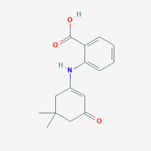 molecular formula C15H17NO3 B1298306 2-[(5,5-二甲基-3-氧代环己-1-烯-1-基)氨基]苯甲酸 CAS No. 731785-06-1