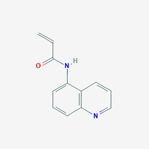 molecular formula C12H10N2O B12983097 N-(quinolin-5-yl)acrylamide 