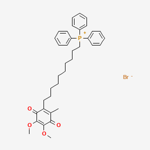 molecular formula C37H44BrO4P B12983162 Mitoquinone bromide CAS No. 336184-91-9