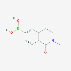 molecular formula C10H12BNO3 B12983176 (2-methyl-1-oxo-3,4-dihydroisoquinolin-6-yl)boronic acid 