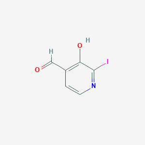 molecular formula C6H4INO2 B12983276 3-Hydroxy-2-iodoisonicotinaldehyde 