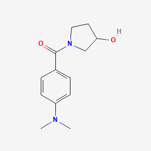 molecular formula C13H18N2O2 B12983284 (4-(Dimethylamino)phenyl)(3-hydroxypyrrolidin-1-yl)methanone 