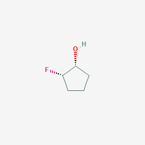 molecular formula C5H9FO B12983295 Cis-2-fluorocyclopentan-1-ol 