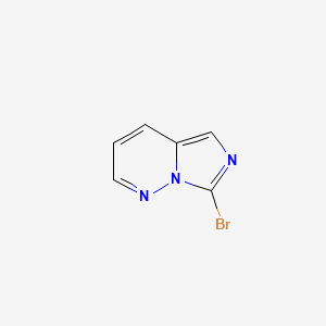 molecular formula C6H4BrN3 B12983384 7-Bromoimidazo[1,5-b]pyridazine 