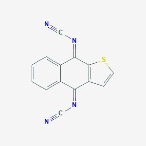 molecular formula C14H6N4S B129834 Naphtho[2,3-b]thiophene-4,9-diylidenebis-cyanamide CAS No. 143746-74-1