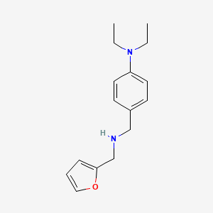 molecular formula C16H22N2O B1298356 Diethyl-(4-{[(furan-2-ylmethyl)-amino]-methyl}-phenyl)-amine CAS No. 510723-68-9