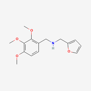 molecular formula C15H19NO4 B1298357 Furan-2-ylmethyl-(2,3,4-trimethoxy-benzyl)-amine CAS No. 510723-72-5