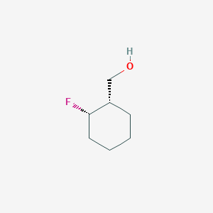 molecular formula C7H13FO B12983618 Rel-((1S,2S)-2-fluorocyclohexyl)methanol 