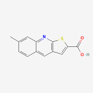molecular formula C13H9NO2S B1298365 7-Methylthieno[2,3-b]quinoline-2-carboxylic acid CAS No. 333312-06-4