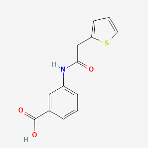 molecular formula C13H11NO3S B1298368 3-(2-(Thiophen-2-yl)acetamido)benzoic acid CAS No. 206983-05-3