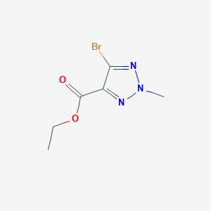 molecular formula C6H8BrN3O2 B12983710 Ethyl 5-bromo-2-methyl-2H-1,2,3-triazole-4-carboxylate 