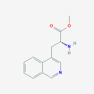 molecular formula C13H14N2O2 B12983724 Methyl (R)-2-amino-3-(isoquinolin-4-yl)propanoate 