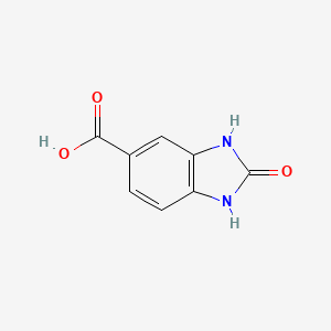 molecular formula C8H6N2O3 B1298374 2-氧代-2,3-二氢-1H-苯并[d]咪唑-5-羧酸 CAS No. 23814-14-4