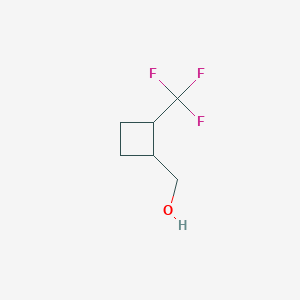 molecular formula C6H9F3O B12983756 (2-(Trifluoromethyl)cyclobutyl)methanol 