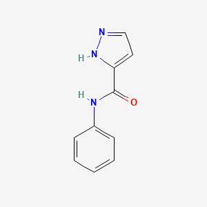 molecular formula C10H9N3O B1298392 N-phenyl-1H-pyrazole-3-carboxamide CAS No. 124828-46-2