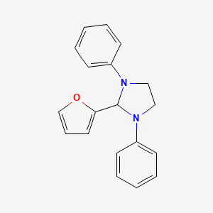 molecular formula C19H18N2O B1298394 2-(呋喃-2-基)-1,3-二苯基咪唑烷 CAS No. 94378-00-4