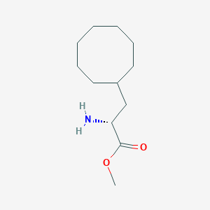 molecular formula C12H23NO2 B12983966 Methyl (R)-2-amino-3-cyclooctylpropanoate 