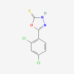 molecular formula C8H4Cl2N2OS B1298403 5-(2,4-Dichlorophenyl)-1,3,4-oxadiazole-2-thiol CAS No. 23288-92-8