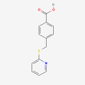 molecular formula C13H11NO2S B1298410 4-[(Pyridin-2-ylthio)methyl]benzoic acid CAS No. 82145-80-0