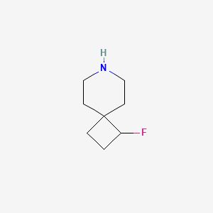 molecular formula C8H14FN B12984120 1-Fluoro-7-azaspiro[3.5]nonane 