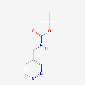 molecular formula C10H15N3O2 B12984158 tert-Butyl (pyridazin-4-ylmethyl)carbamate 