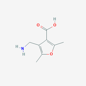molecular formula C8H11NO3 B1298420 4-(Aminomethyl)-2,5-dimethylfuran-3-carboxylic acid CAS No. 435341-93-8
