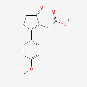 [2-(4-Methoxy-phenyl)-5-oxo-cyclopent-1-enyl]-acetic acid