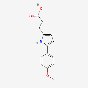 3-[5-(4-Methoxy-phenyl)-1H-pyrrol-2-yl]-propionic acid