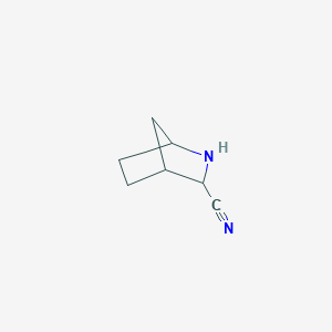 molecular formula C7H10N2 B12984371 2-Azabicyclo[2.2.1]heptane-3-carbonitrile 