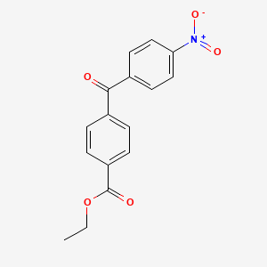 molecular formula C16H13NO5 B1298439 4-Ethoxycarbonyl-4'-nitrobenzophenone CAS No. 760192-95-8