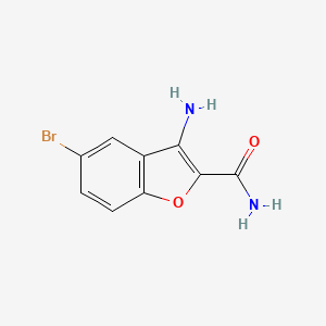 molecular formula C9H7BrN2O2 B1298440 3-Amino-5-bromobenzofuran-2-carboxamide CAS No. 309922-87-0