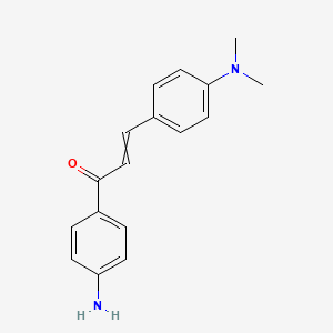 2-Propen-1-one, 1-(4-aminophenyl)-3-[4-(dimethylamino)phenyl]-