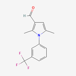 2,5-Dimethyl-1-[3-(trifluoromethyl)phenyl]-1H-pyrrole-3-carbaldehyde