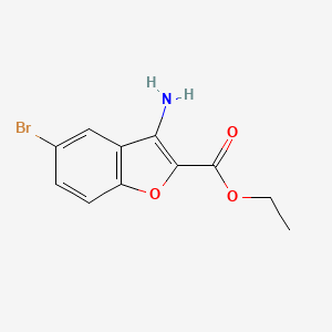 molecular formula C11H10BrNO3 B1298458 Ethyl 3-amino-5-bromo-1-benzofuran-2-carboxylate CAS No. 330555-71-0