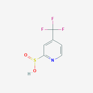 molecular formula C6H4F3NO2S B12984580 4-(Trifluoromethyl)pyridine-2-sulfinic acid 