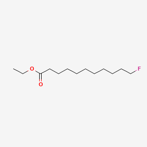 molecular formula C13H25FO2 B12984587 Undecanoic acid, 11-fluoro-, ethyl ester CAS No. 332-98-9