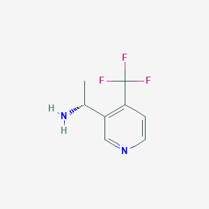 molecular formula C8H9F3N2 B12984641 (R)-1-(4-(Trifluoromethyl)pyridin-3-yl)ethan-1-amine 