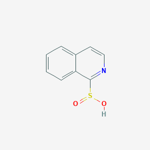 molecular formula C9H7NO2S B12984689 Isoquinoline-1-sulfinic acid 