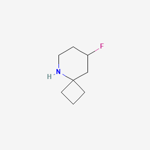 molecular formula C8H14FN B12984698 8-Fluoro-5-azaspiro[3.5]nonane 