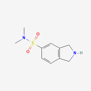 molecular formula C10H14N2O2S B12984785 N,N-dimethyl-2,3-dihydro-1H-isoindole-5-sulfonamide CAS No. 1306607-06-6