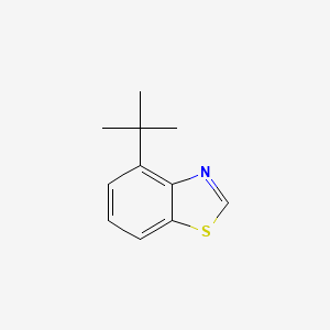 molecular formula C11H13NS B12984876 4-(Tert-butyl)benzo[d]thiazole 