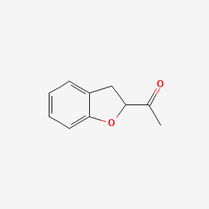 molecular formula C10H10O2 B12984930 1-(2,3-Dihydrobenzofuran-2-yl)ethanone CAS No. 19863-70-8