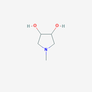 molecular formula C5H11NO2 B12984949 1-Methylpyrrolidine-3,4-diol 