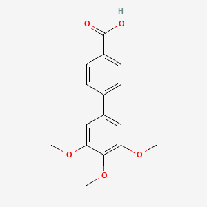 molecular formula C16H16O5 B12984959 3',4',5'-Trimethoxy-biphenyl-4-carboxylic acid 