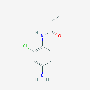 molecular formula C9H11ClN2O B1298498 N-(4-amino-2-chlorophenyl)propanamide CAS No. 754193-08-3