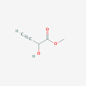 molecular formula C5H6O3 B12985092 Methyl 2-hydroxybut-3-ynoate 