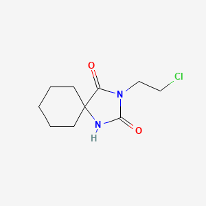 molecular formula C10H15ClN2O2 B12985103 3-(2-Chloroethyl)-1,3-diazaspiro[4.5]decane-2,4-dione CAS No. 53195-97-4
