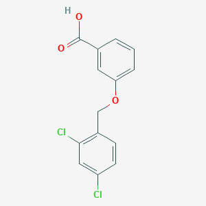 molecular formula C14H10Cl2O3 B1298512 3-[(2,4-Dichlorobenzyl)oxy]benzoic acid CAS No. 360778-55-8